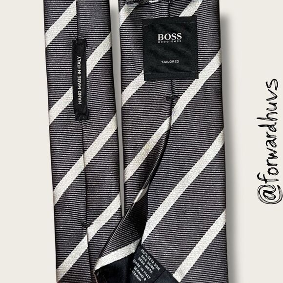 Boss Hugo Boss 100% Silk Neck Tie Made in Italy - Picture 6 of 9